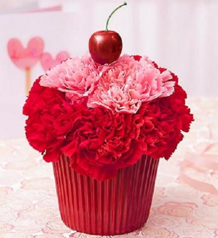 Cupcake in Bloom Cherry Arrangement