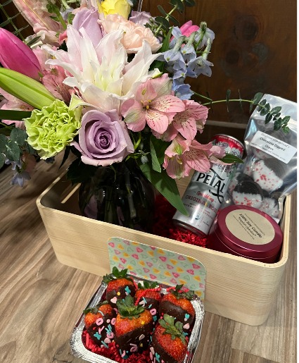 Cupid Crate Gift Arrangement