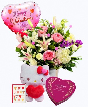 CUPID X HELLO KITTY LUXE COLLAB PACKAGE  Valentine's Flowers