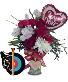 Cupid's Arrow Fresh Flower w Balloon 