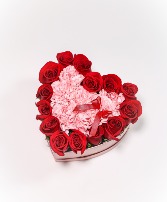 Cupid's Box Hatbox Arrangement