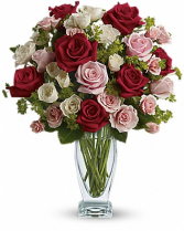 Cupid's Creation With Red Roses