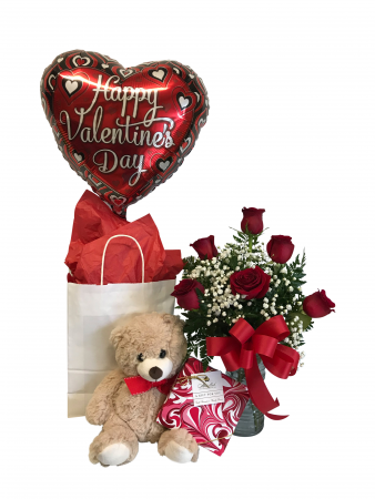 Cupid's Embrace Package with Bear