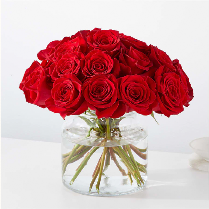Cupid's Embrace Red Rose Bouquet Floral Design