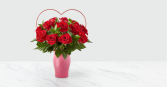Cupid's Heart™ Red Rose Bouquet