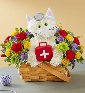 Cure-All Kitty Floral Arrangement