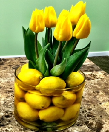 Make Lemonade from your lemons Encouragement Arrangment in Galveston, TX | J. MAISEL'S MAINLAND FLORAL