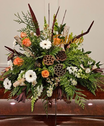 Custom Casket Spray in Owen Sound, ON | BLOEMERS FLOWERS & PLANTS Custom Casket Spray in Owen Sound, ON | BLOEMERS FLOWERS & PLANTS