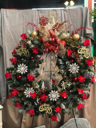 Custom Christmas Wreath (silk) in Clarksville, TN | FLOWERS BY TARA AND JEWELRY WORLD Custom Christmas Wreath (silk) in Clarksville, TN | FLOWERS BY TARA AND JEWELRY WORLD