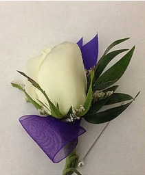 Custom Colors Rose Boutonniere Prom Boutonniere