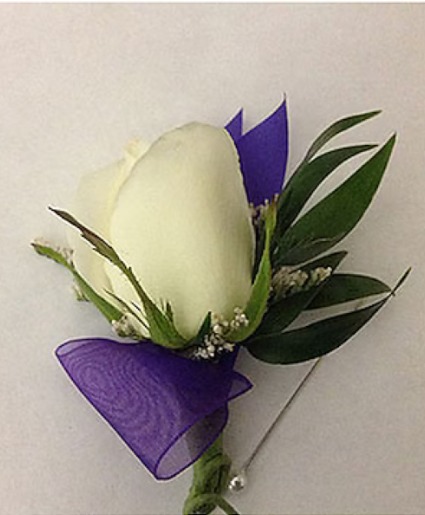 Custom Colors Rose Boutonniere Prom Boutonniere