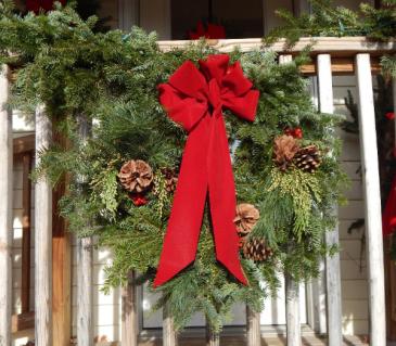 Custom Crafted Christmas Wreath Holiday Decoration in Norway, ME | Green Gardens Florist & Greenhouses