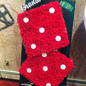 Custom designs Craps dice in Ozone Park, NY | Heavenly Florist Custom designs Craps dice in Ozone Park, NY | Heavenly Florist