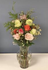 Custom Dozen Roses Vase Arrangement in Hardwick, Vermont | THE FLOWER BASKET