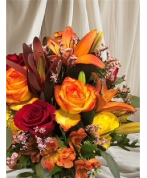 Custom Fall Arrangement Vase