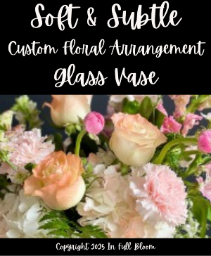 Custom - Glass Vase - Soft & Subtle Custom - Glass Vase