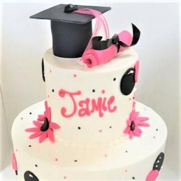 Custom Graduation Cake Sweet Blossoms
