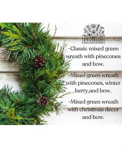 Custom Holiday Wreath Door Wreath