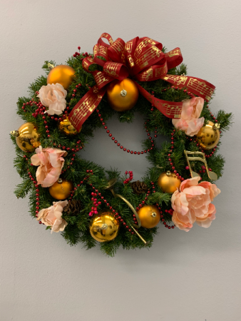 Custom silk wreath 24