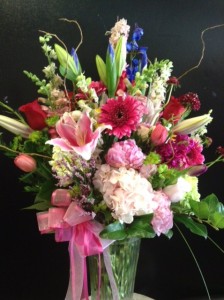 Custom spring mix of premium flowers
