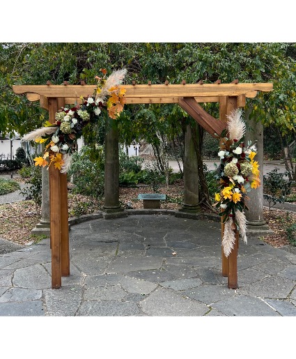 Custom Wedding Arbor Flowers 