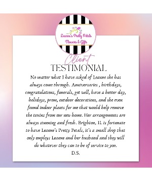CUSTOMER TESTIMONIAL 