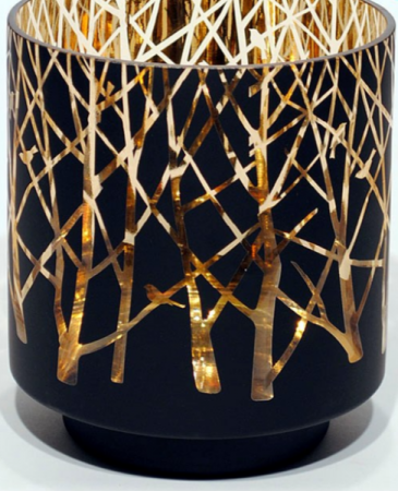 Cylinder Candleholder with trees 