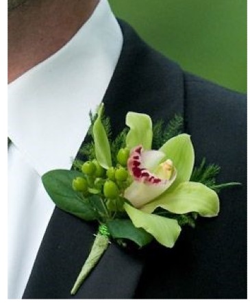 Cymbidium Orchid Boutonniere Other Colors Available in Fort Worth, TX | DAVIS FLORAL DESIGNS