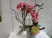 Cymbidium orchid Silk centerpiece 
