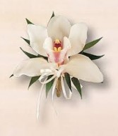 Cymbidium Orchid Pin-on Corsage