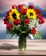 Roses and Sunflowers 