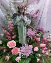 D517 angel & flowers