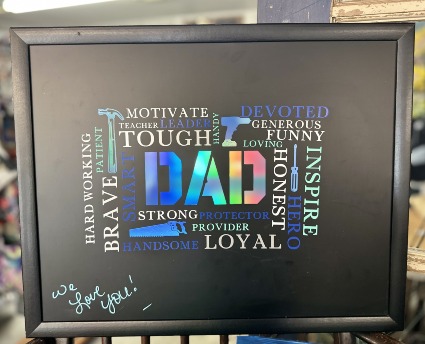 DAD  CHALKBOARD PICTURE