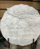 " DAD" stone round stone 