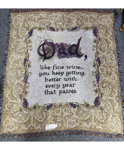Dad Throw Afghan Blanket