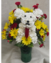 Daddy Dog Flower Arrangement