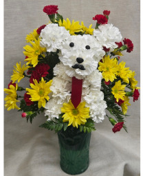 Daddy Dog Flower Arrangement
