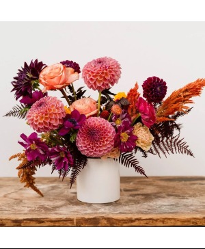 Dahlia Delight Fall floral arrangement 