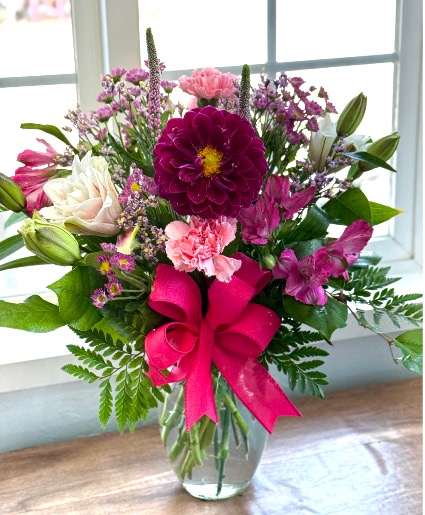 Dahlia Dreams  Vase Arrangement 
