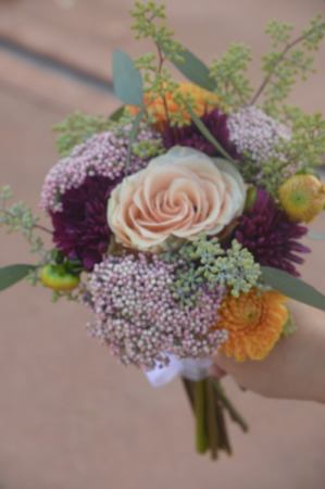 Dahlias in Love Bridesmaid Bouquet