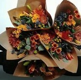 Daily Fall Flower Special Fall Paper wrapped Bouquet