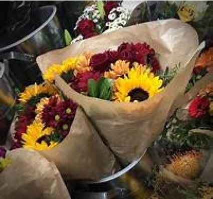 Daily Sunflower Fall Mix Special Paper Wrapped Bouquet