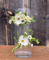 Dainty White Corsage 