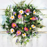 Daisies with mixed Flowers Wreath Silk Flowers