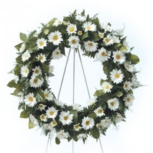 Daisy Remembrance Wreath CTT4-31 Easle