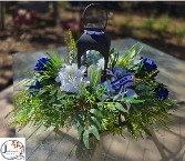 Dallas Cowboy Theme Lantern Silk Arrangement 