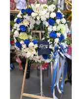 Dallas Cowboy Tribute Funeral Wreath 