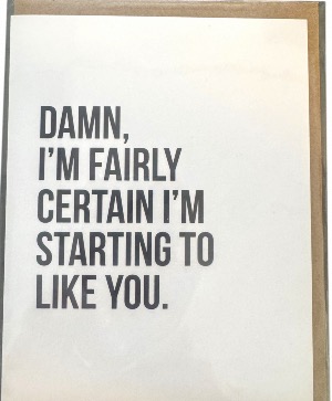 Damn, I Like You   Greeting Card