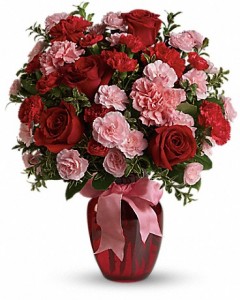 Dance with Me Bouquet with Red Roses ---