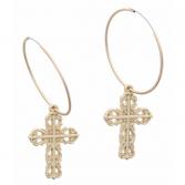Dangle cross earrings  